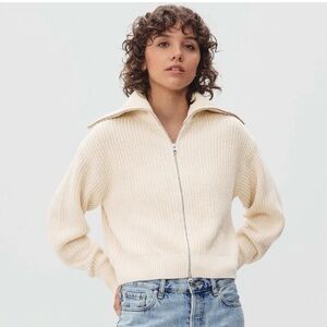 Everlane organic cotton chunky cardigan XS